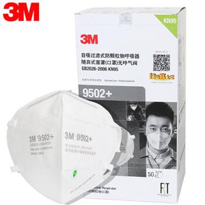 3M 9502+ KN95 Headwrap: FDA Authorized (50 pieces at $2.19/Respirator) - KN95 Respirator Masks For Sale